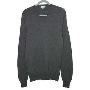 AG Adriano Goldschmied Sweater Mens M Gray V-Neck Academia Wool Preppy Layering